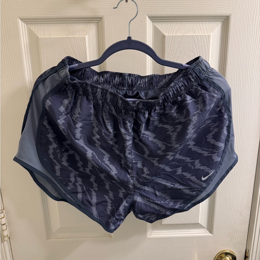 Nike Women's Navy Zigzag Athletic Shorts